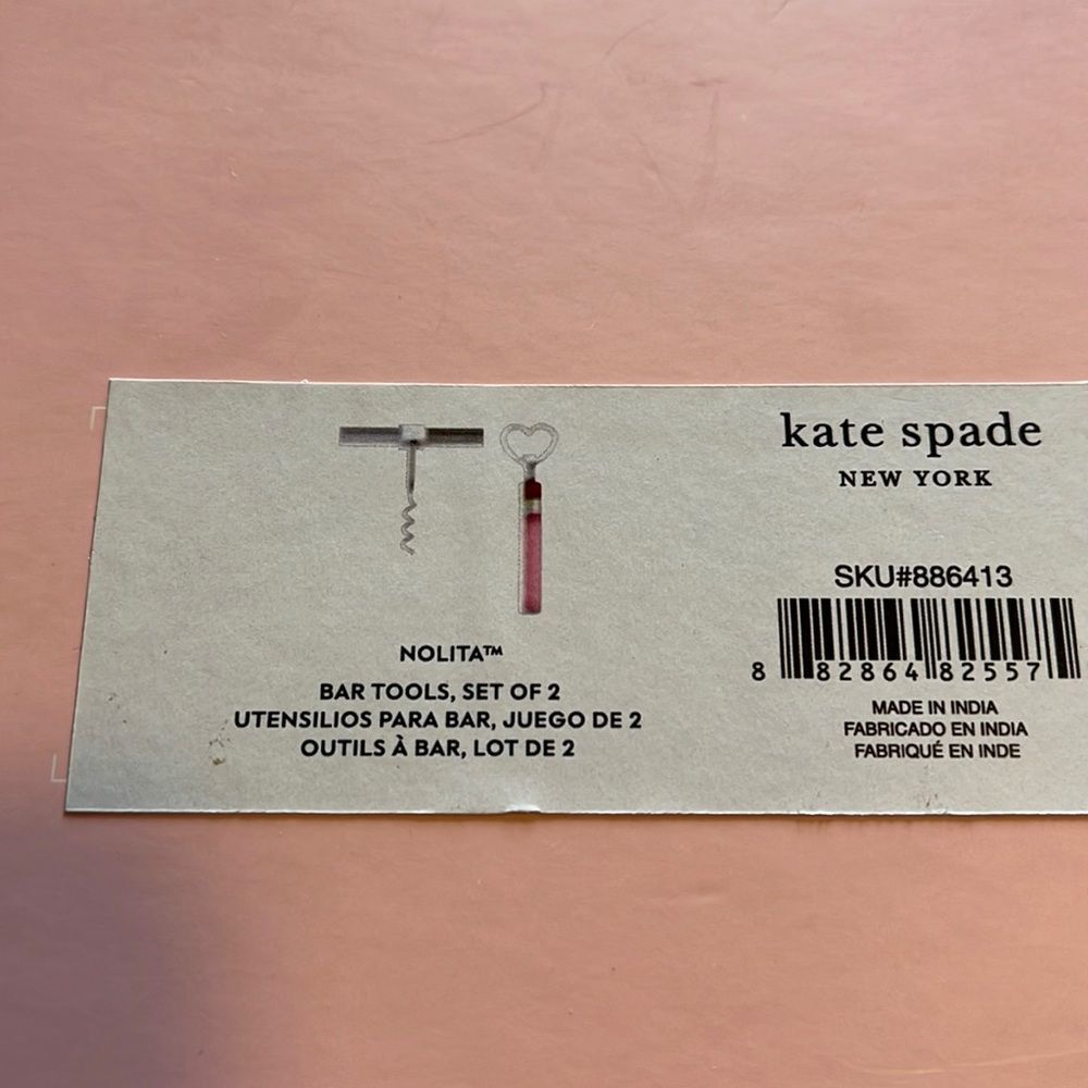 NIB Kate Spade bar tools